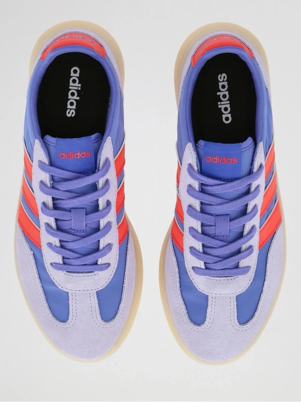 adidas Barreda Decode Lavender Sneaker with Coral Stripes Size 7.5